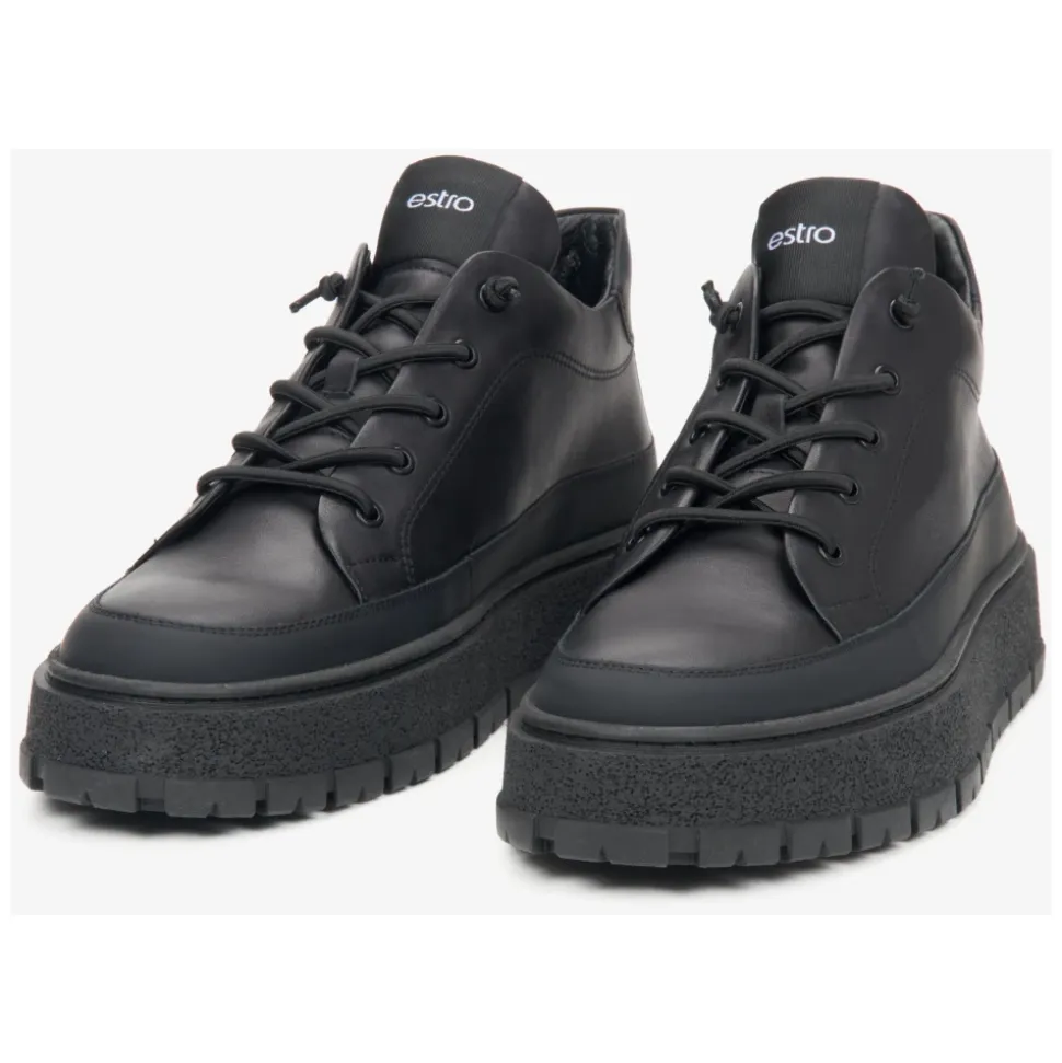 Schwarze High-Top Sneakers