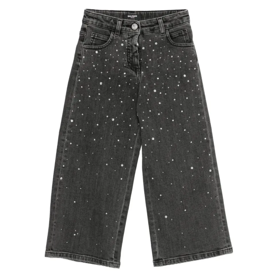 Schwarze Jeans mit Fünf-Taschen-Design