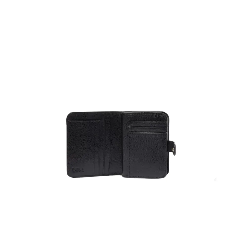 Schwarze Kompakte Geldbörse mit Elegantem Design