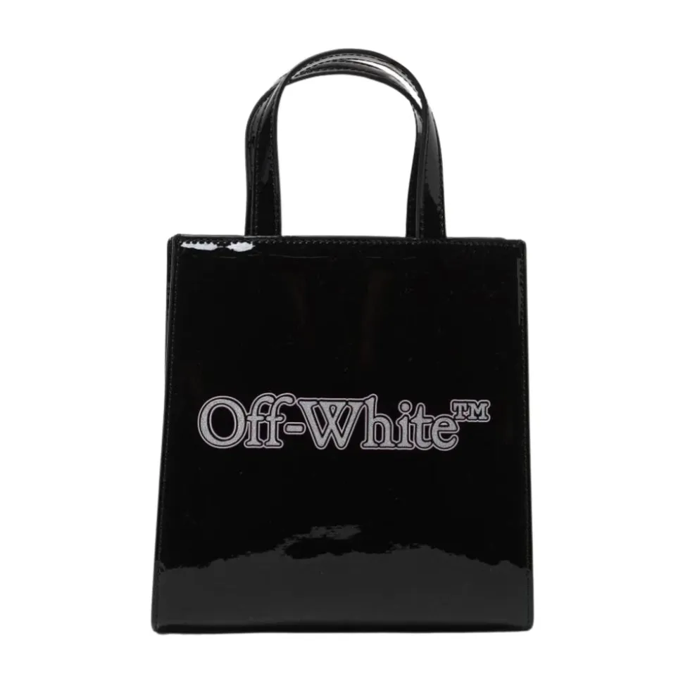Schwarze Lackleder Kinder Tote Tasche