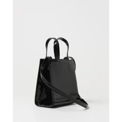 Schwarze Lackleder Kinder Tote Tasche