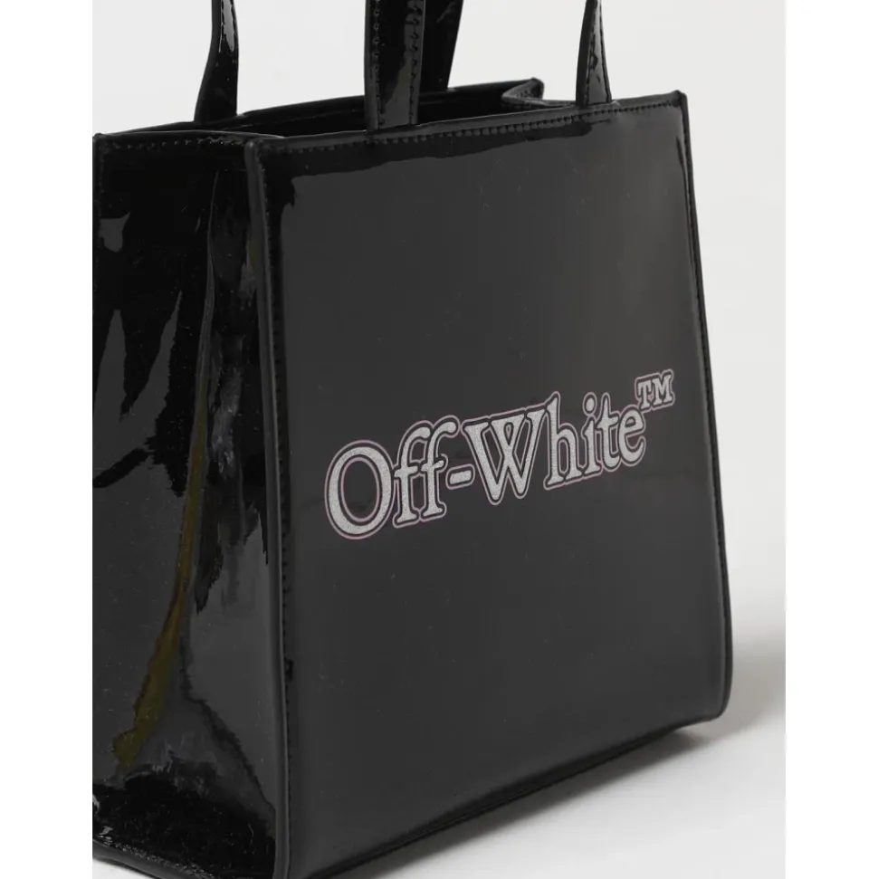 Schwarze Lackleder Kinder Tote Tasche