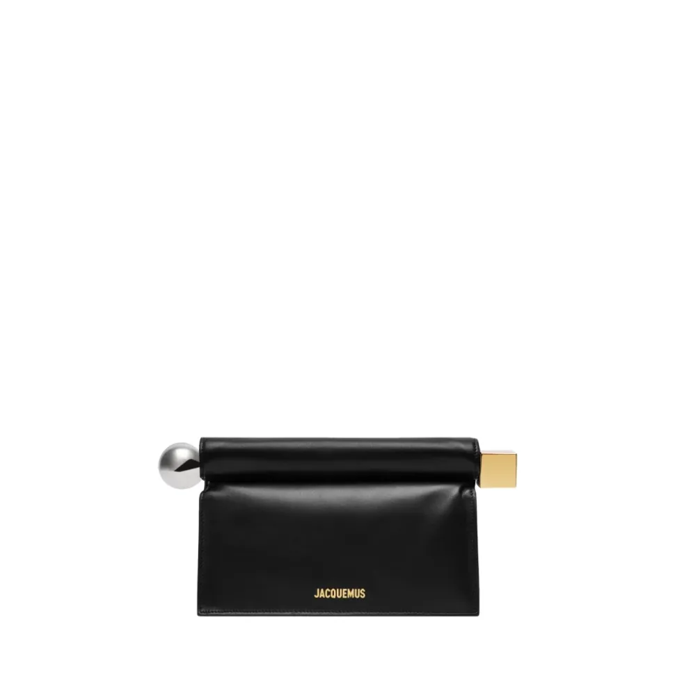 Schwarze Lamm Crossbody Tasche