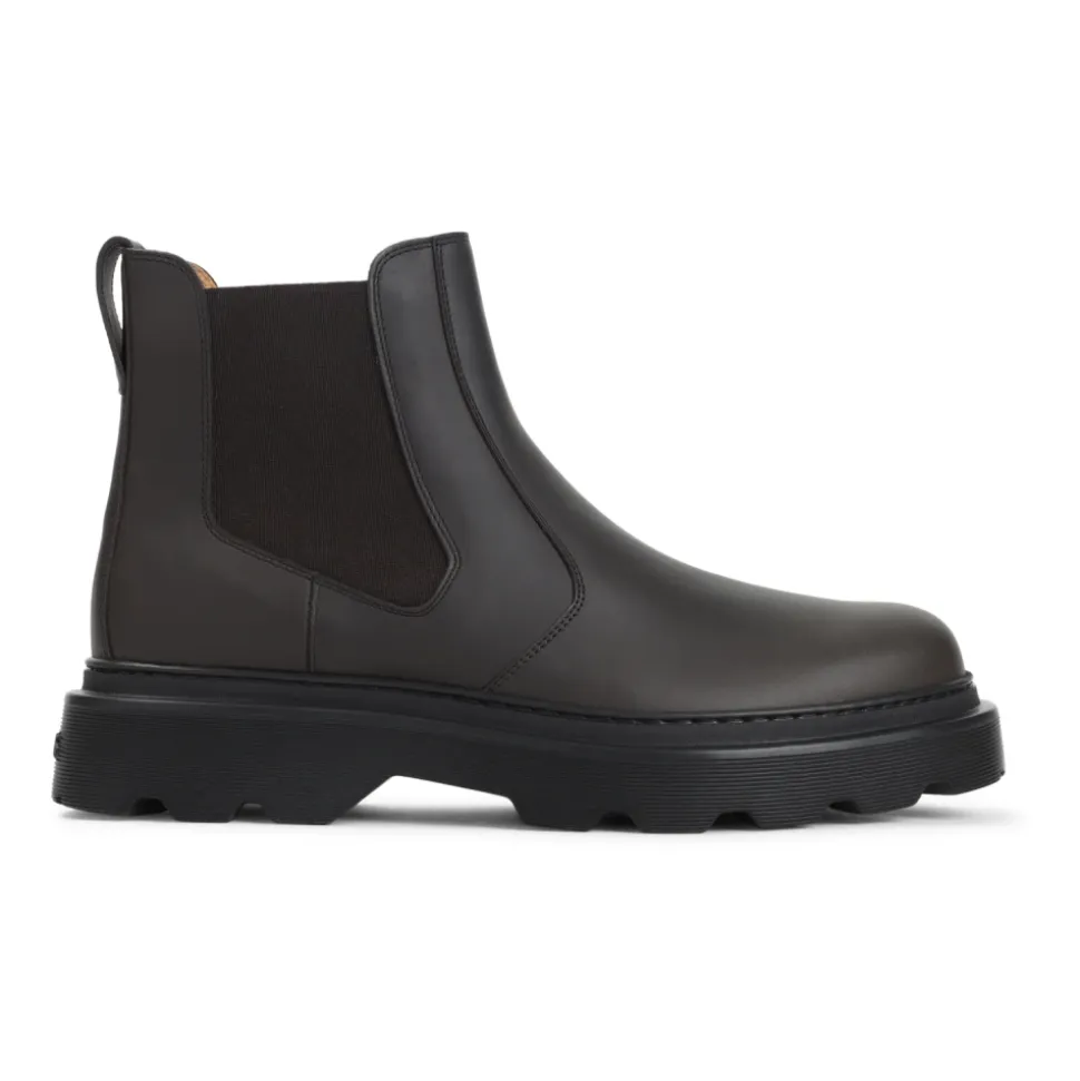 Schwarze Leder Stiefeletten Stilvoll