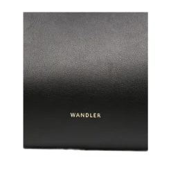 Schwarze Leder Top-Handle-Tasche