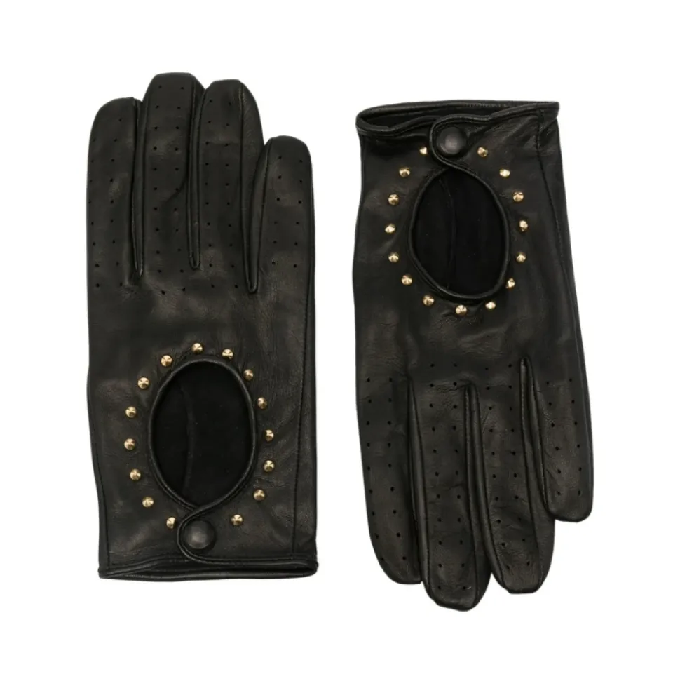 Schwarze Lederhandschuhe GL01G