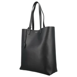 Schwarze Lederhandtasche Bold Shopping Bag