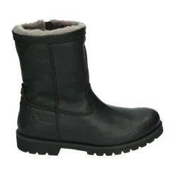 Schwarze Leder-Herrenstiefel