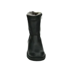 Schwarze Leder-Herrenstiefel