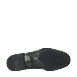 Schwarze Lederschuhe mit englischen Perforationen