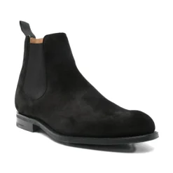 Schwarze Lederstiefel