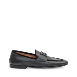 Schwarze Loafer Schuhe Eleganter Stil