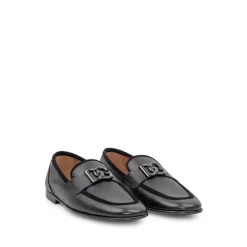 Schwarze Loafer Schuhe Eleganter Stil