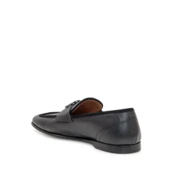 Schwarze Loafer Schuhe Eleganter Stil