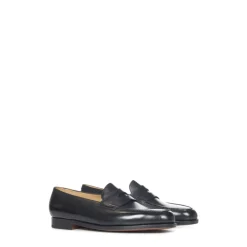 Schwarze Loafer Schuhe Eleganter Stil