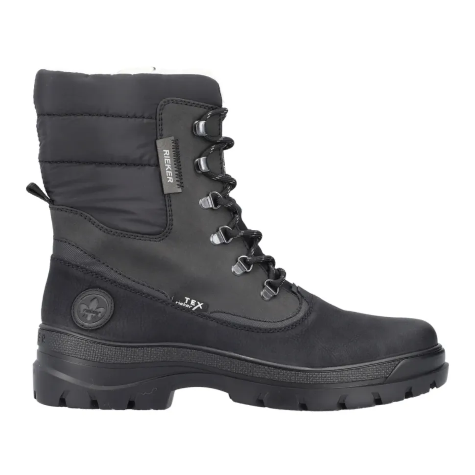 Schwarze, lässige, geschlossene Stiefeletten