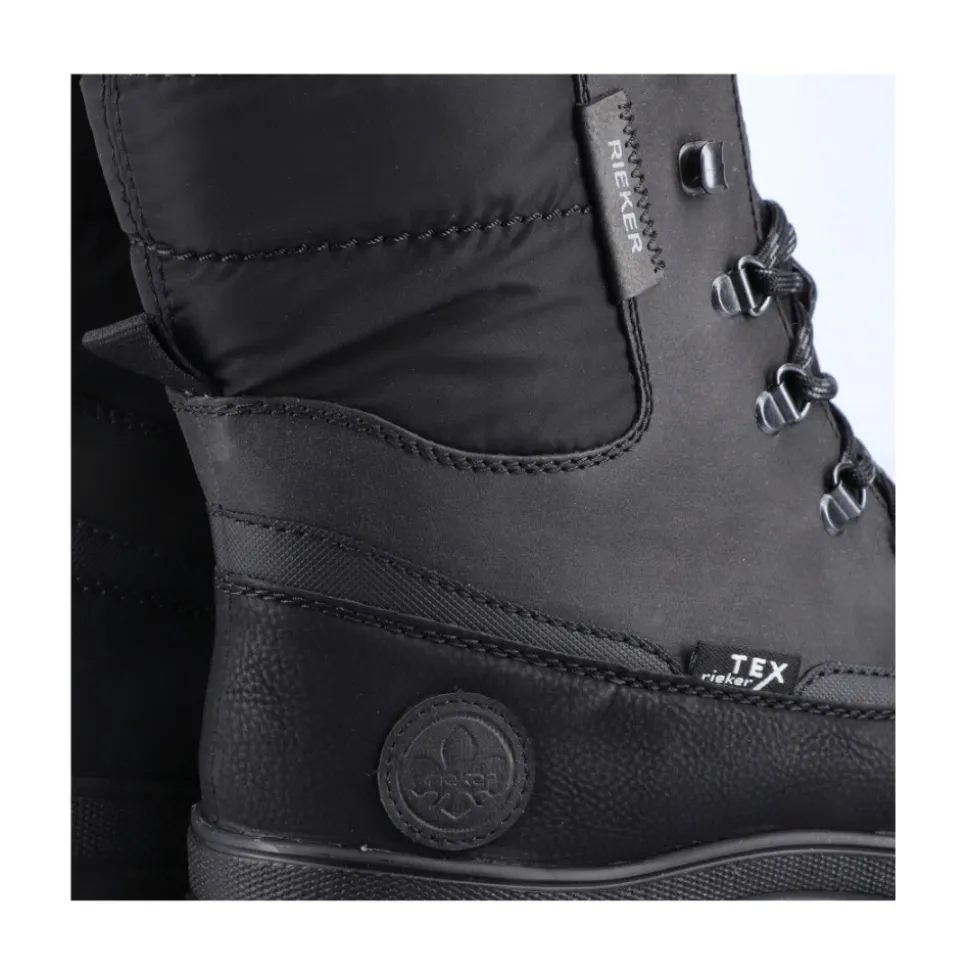 Schwarze, lässige, geschlossene Stiefeletten