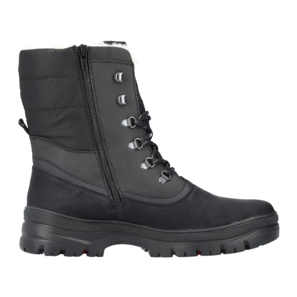 Schwarze, lässige, geschlossene Stiefeletten