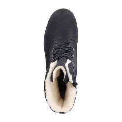 Schwarze, lässige, geschlossene Stiefeletten