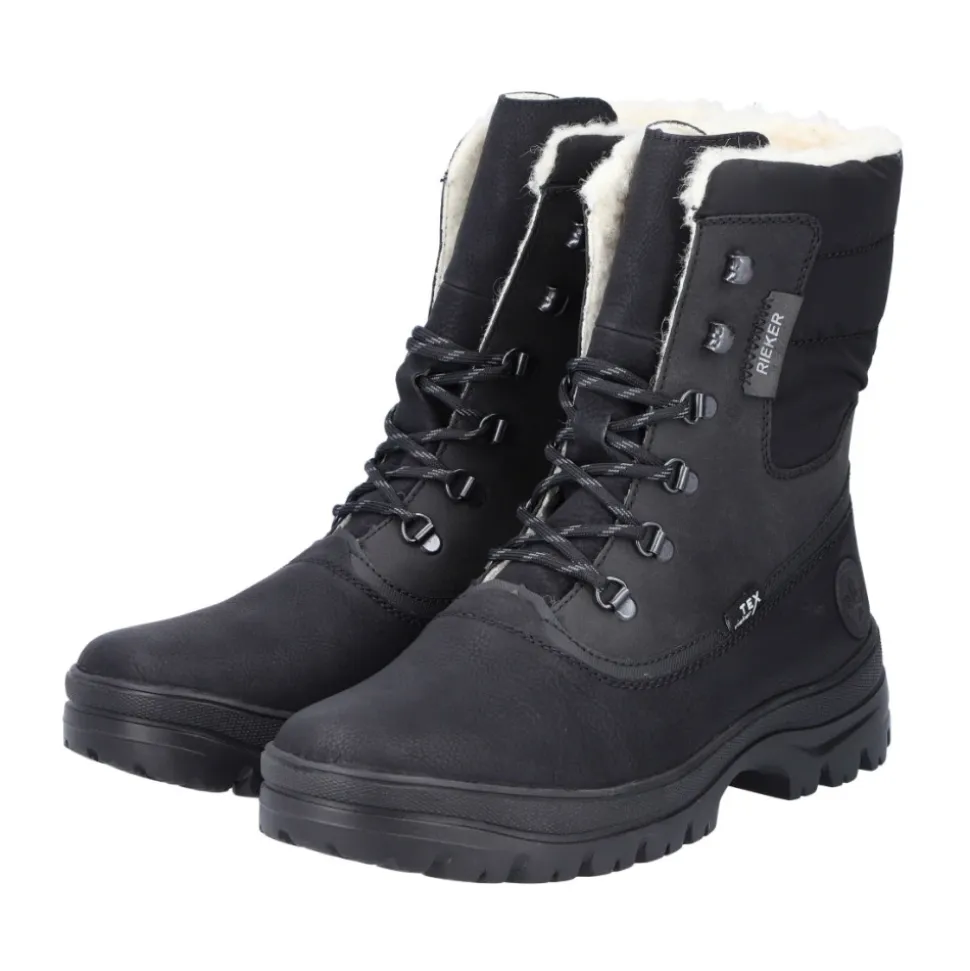 Schwarze, lässige, geschlossene Stiefeletten