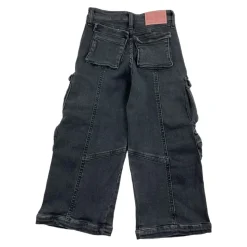 Schwarze Mädchen Jeans Modischer Stil