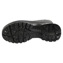 Schwarze Metallic Pull-On Regenstiefel