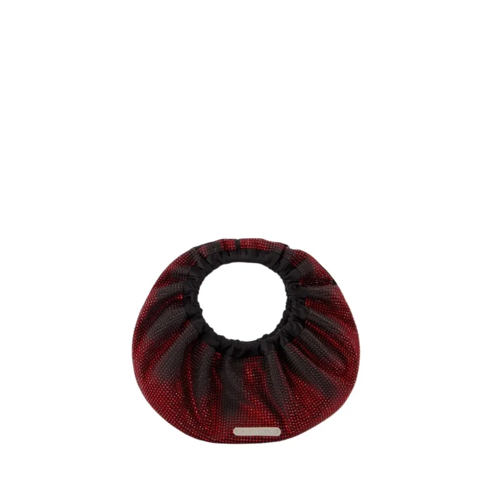 Schwarze Mini Tasche mit Top Griff