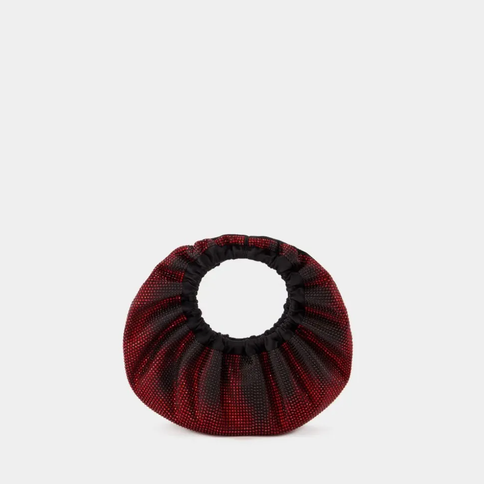 Schwarze Mini Tasche mit Top Griff