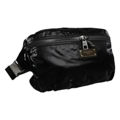 Schwarze Nylon Gürtel Fanny Pack