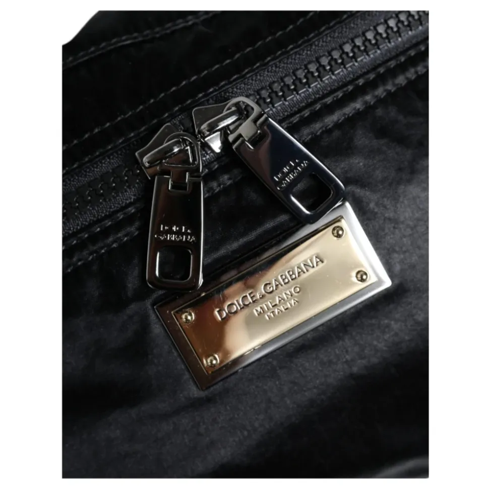 Schwarze Nylon Gürtel Fanny Pack