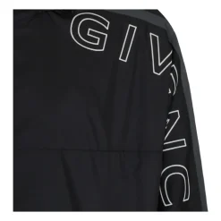 Schwarze Nylon Sportjacke