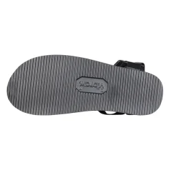 Schwarze Nylon-Sandalen mit Klettverschluss