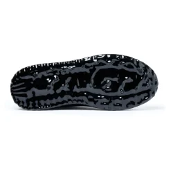 Schwarze Out Dip Ledersneaker