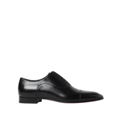 Schwarze Oxford Leder Brogue Schuhe