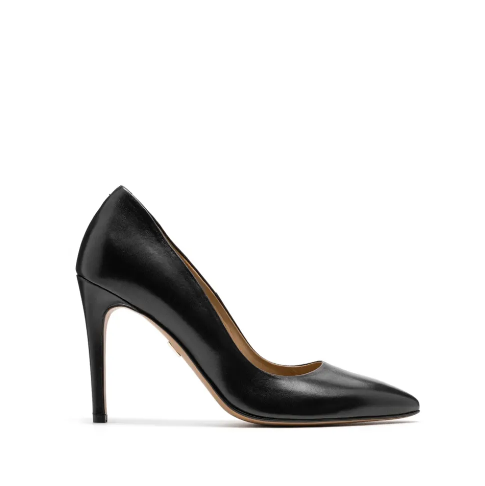 Schwarze Pumps für Damen.Dieses Produkt fällt groß aus.