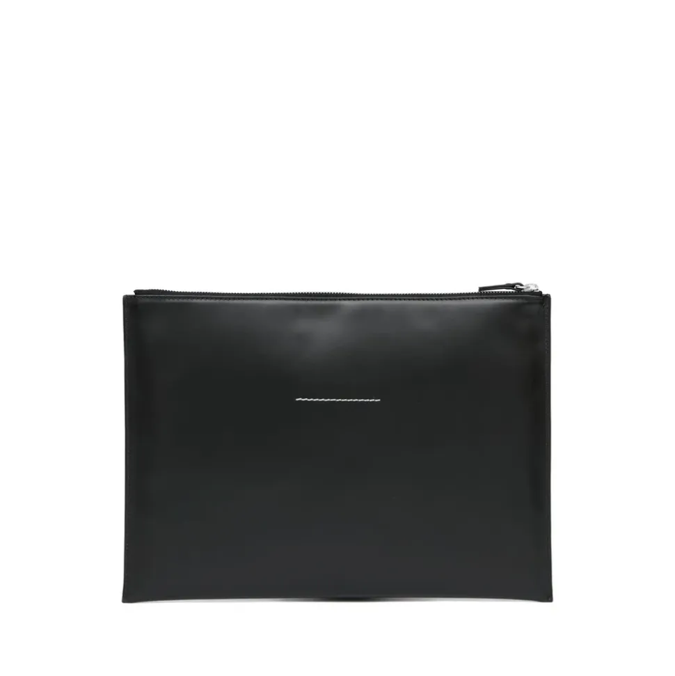 Schwarze Rechteckige Tasche mit Markenlogo