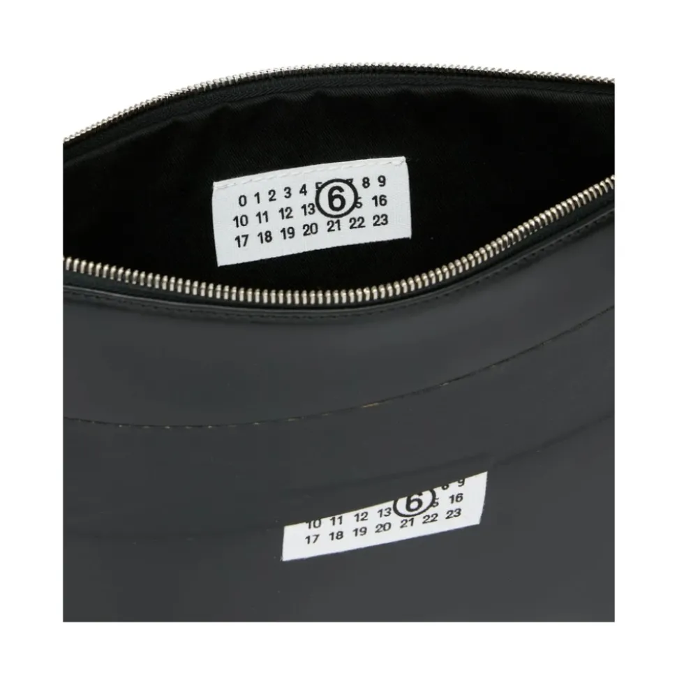 Schwarze Rechteckige Tasche mit Markenlogo