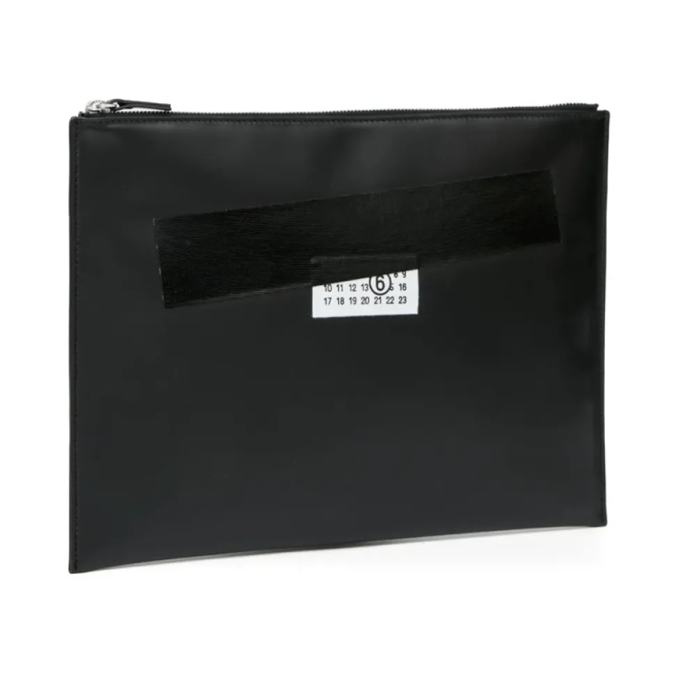 Schwarze Rechteckige Tasche mit Markenlogo