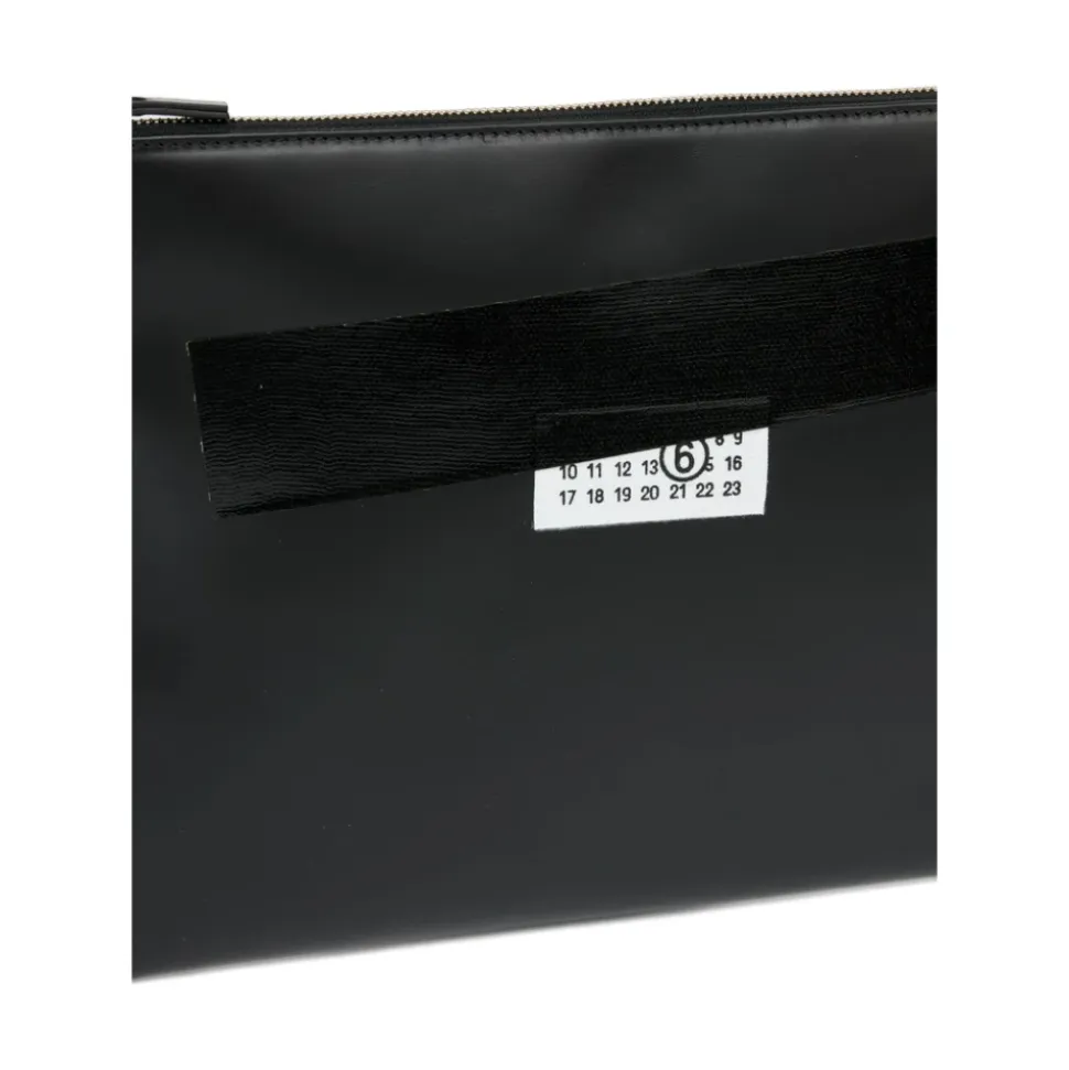Schwarze Rechteckige Tasche mit Markenlogo