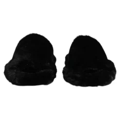 Schwarze Samt Hausschuhe Schuhe
