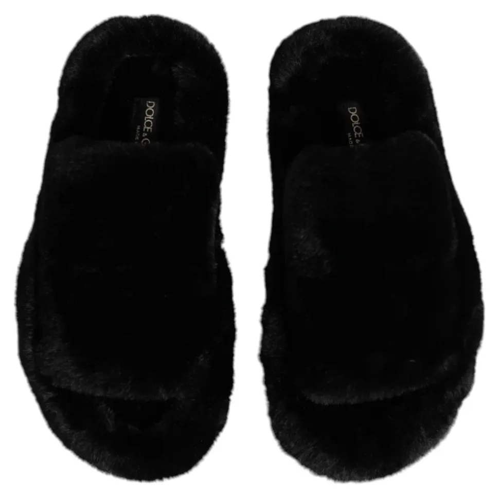 Schwarze Samt Hausschuhe Schuhe