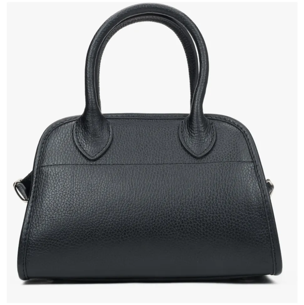 Schwarze Satchel Handtasche