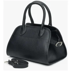 Schwarze Satchel Handtasche