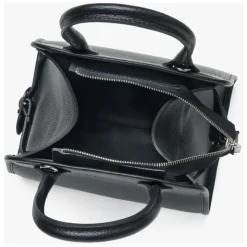 Schwarze Satchel Handtasche