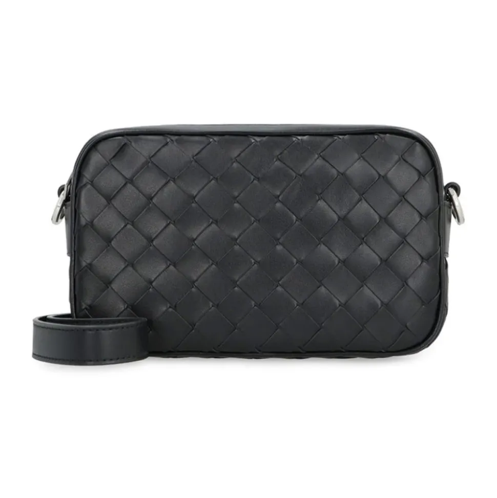Schwarze Schultertasche Mini Kamera Stil