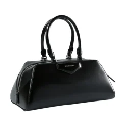 Schwarze Seiden- & Nylon-Taschen