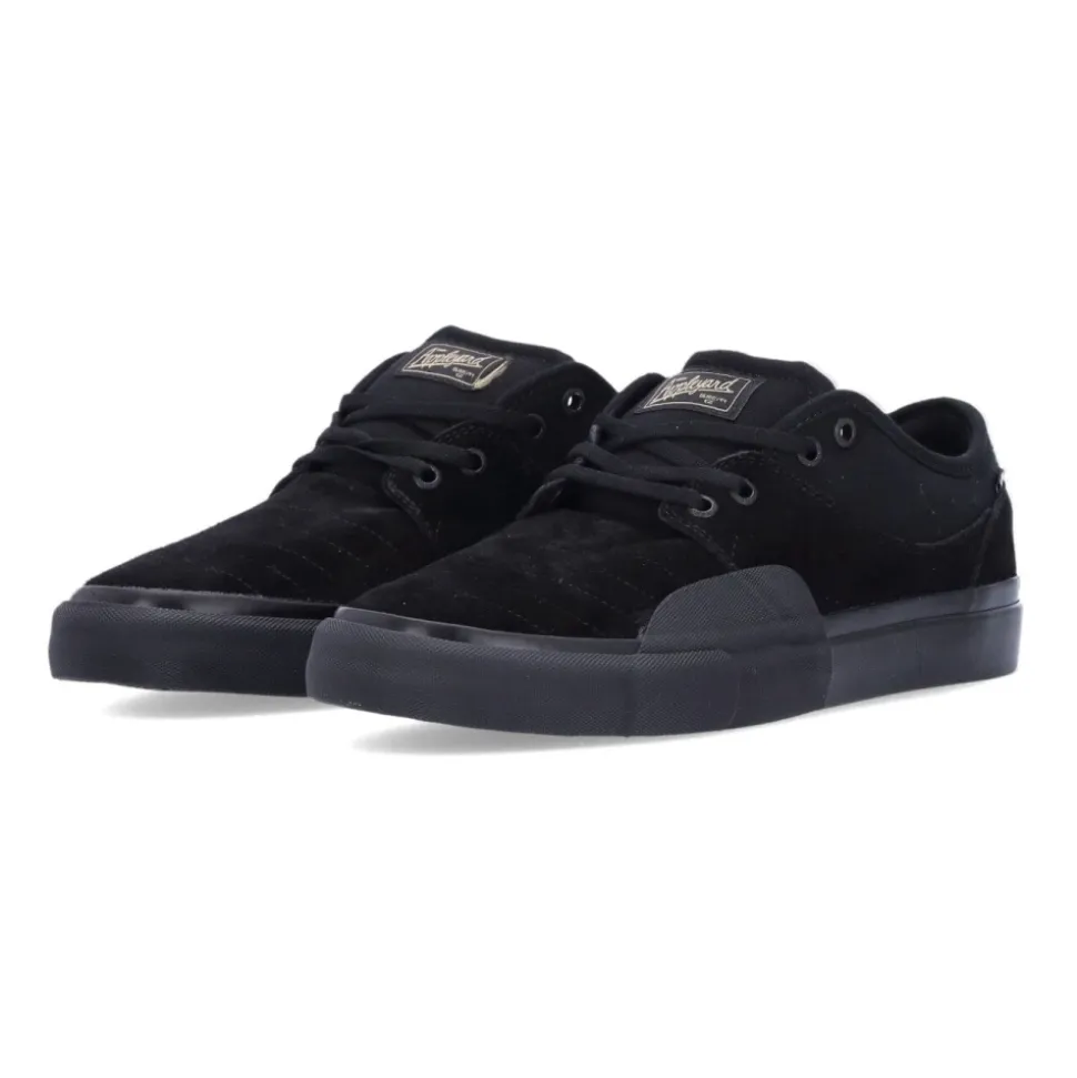 Schwarze Skate Schuhe Schnürung Vulkanisiert
