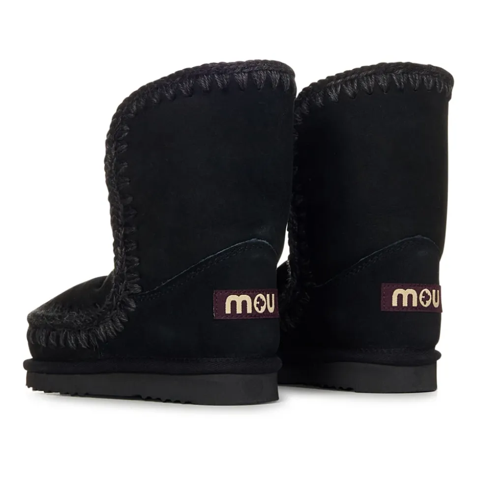 Schwarze Slip-on Stiefel