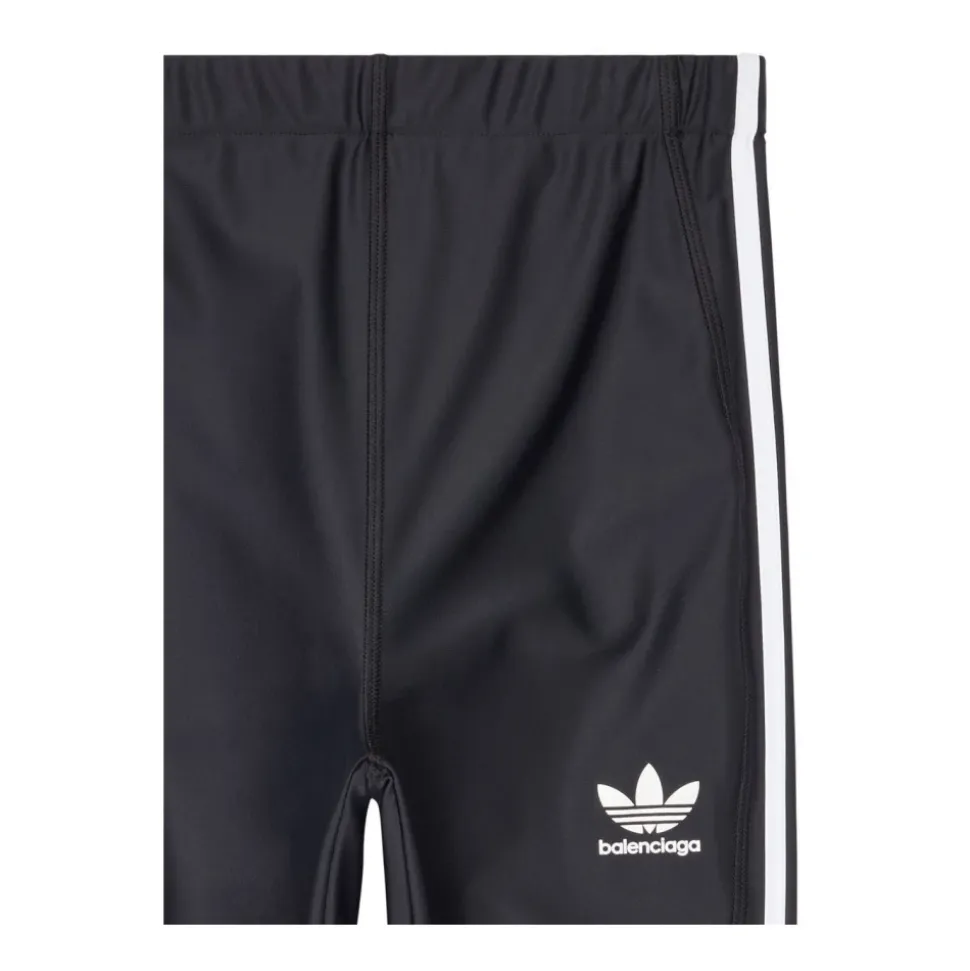 Schwarze Sportleggings mit 3 Streifen