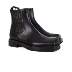 Schwarze Stiefel Damen Mode Trendy
